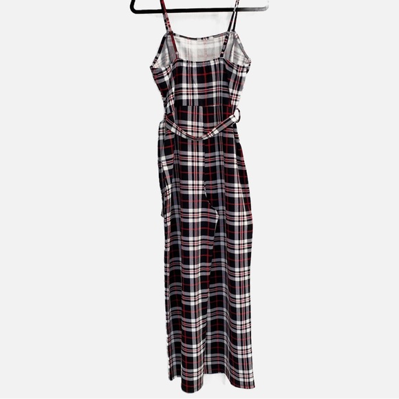 COPY - Almost Famous Red and Black Plaid Jumpsuit Romper - Picture 5 of 10